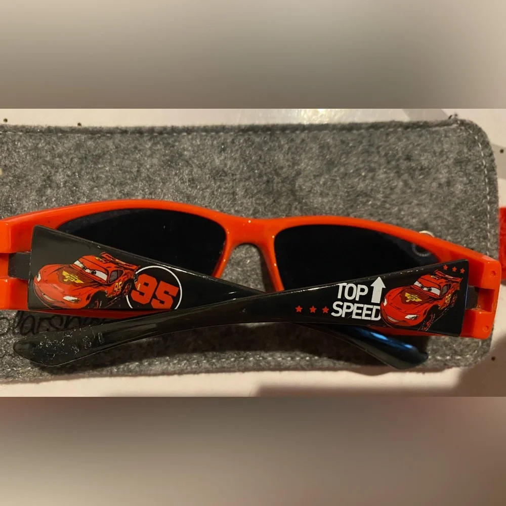 Disney Pixar Red Black Kids McQueen Sunglasses